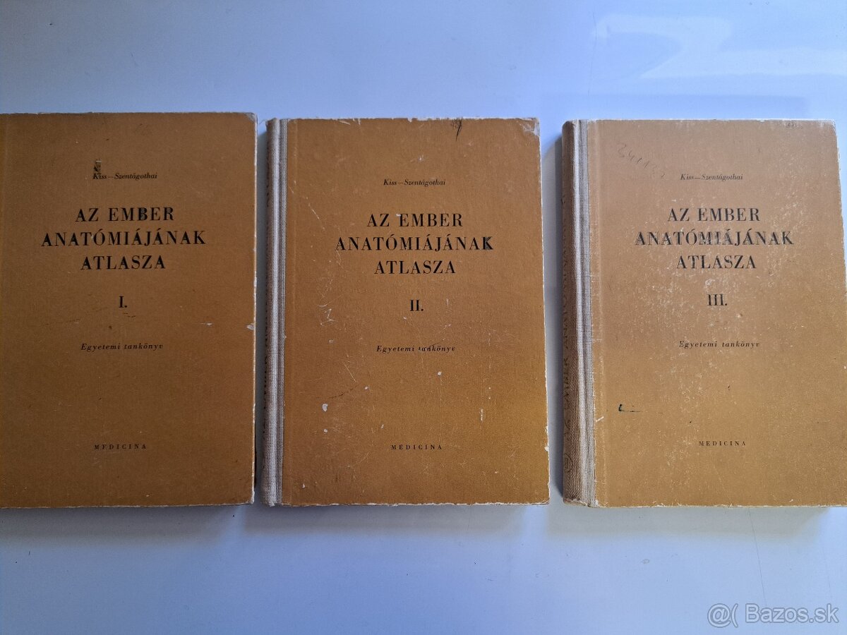Atlas ĺudskej anatómie 1,2,3.