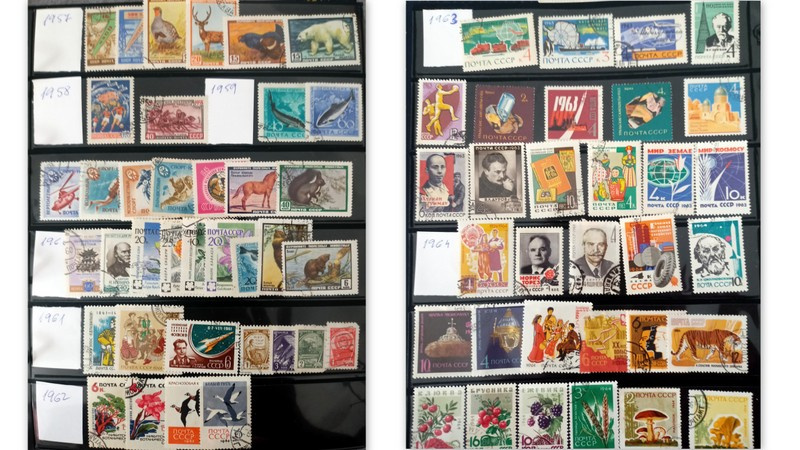 Predám poštové známky CCCP 1084 ks