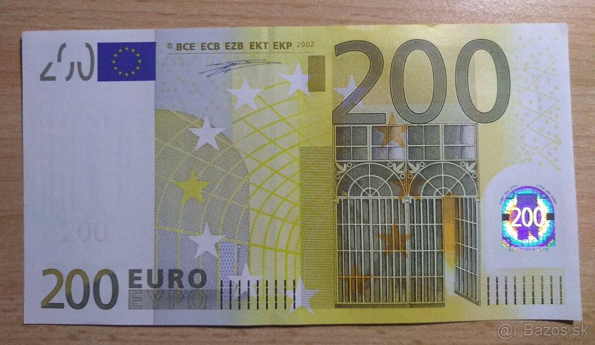 Bankovky 200€ rok 2002