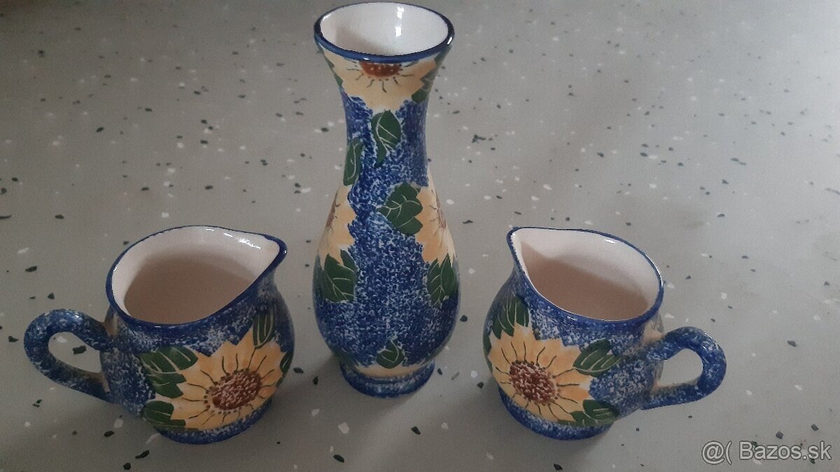 Keramika slnečnice retro