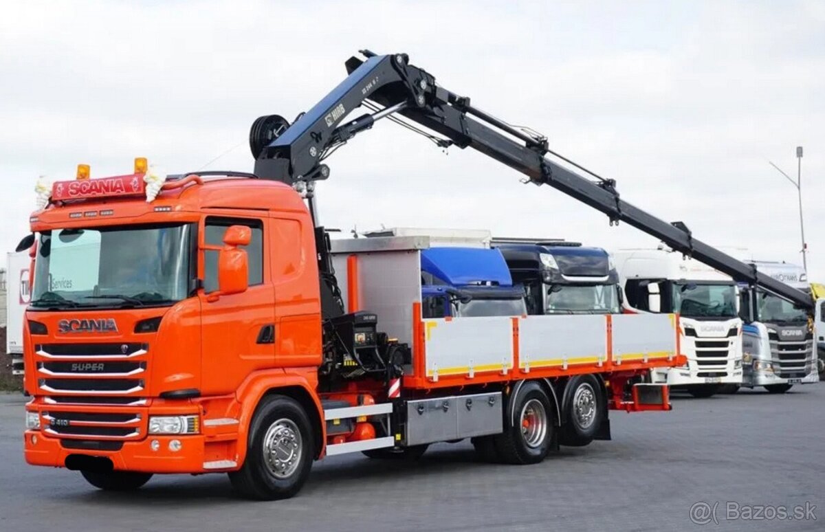 9240 - Scania G 410 - 6x2 - Valník + HR-HIAB 244 EP-5 – EURO