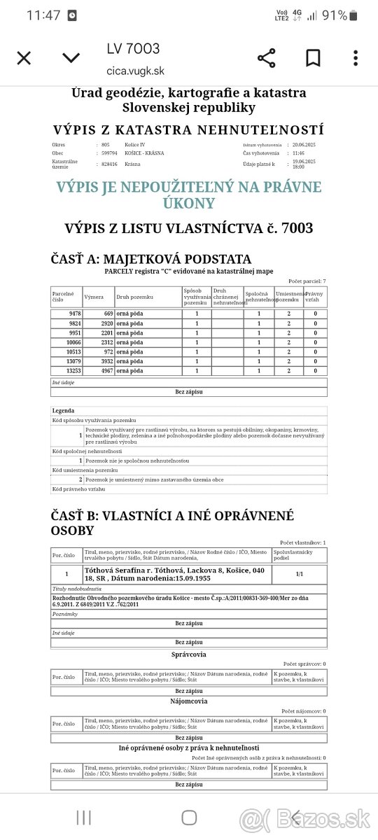 Predam pozemky kosice krasna investicne