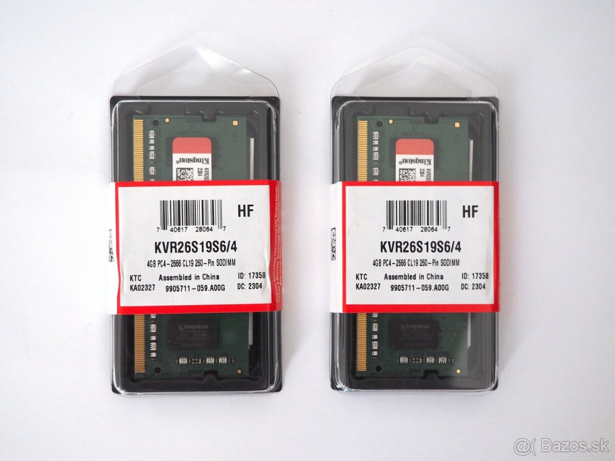 RAM Kingston 2x4GB DDR4 2666 CL19