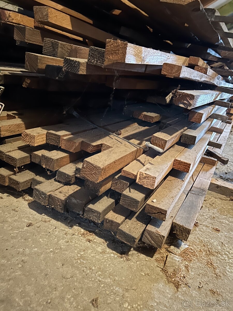 Predám drevené dosky, hranoly, foršty