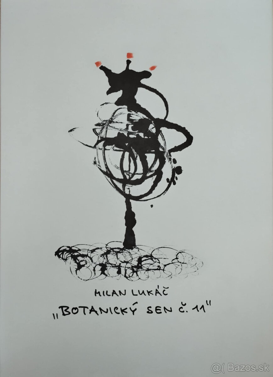 Milan Lukáč - Botanický sen č. 11 (podpis umelca)