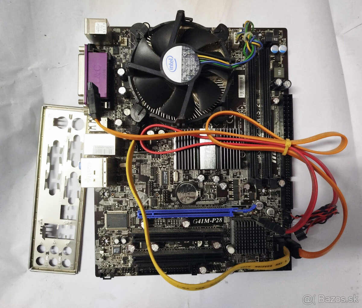doska MSI G41M-P28 + Intel E5xxx + chladič