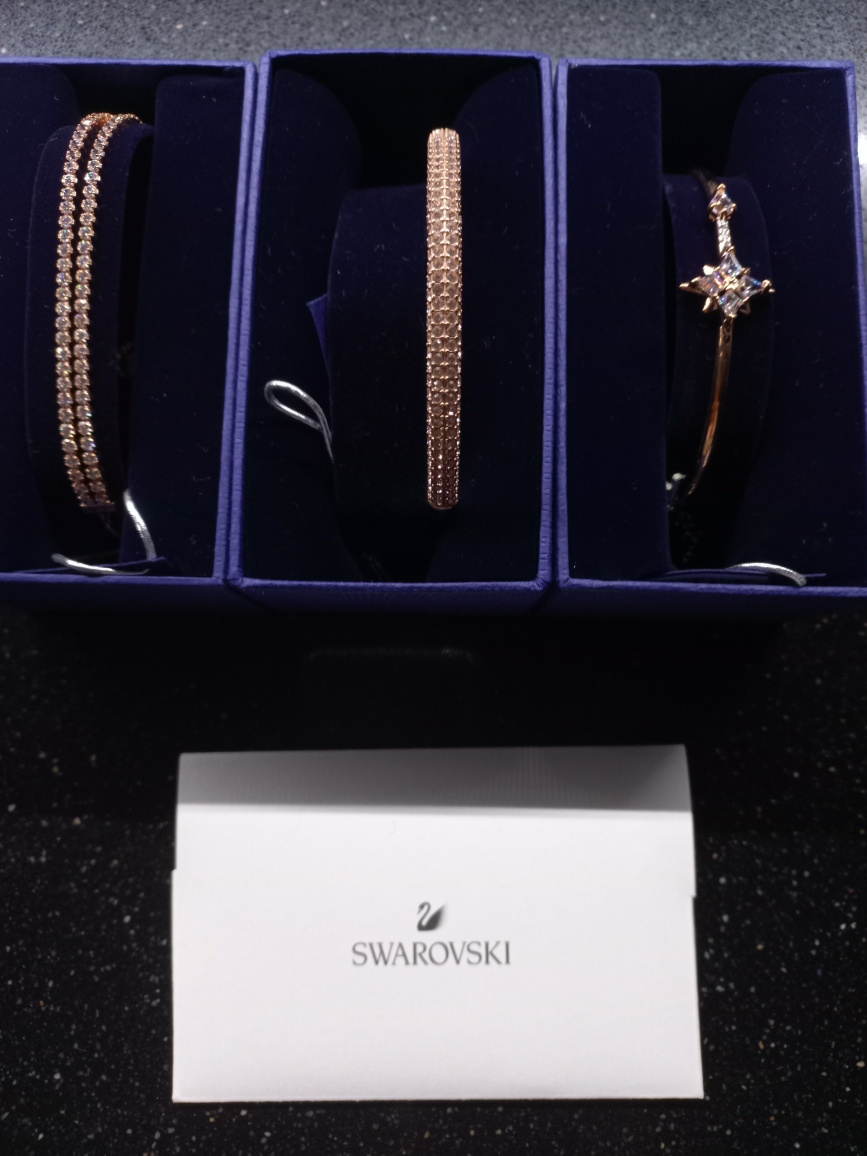 Náramky Swarovski 3ks.