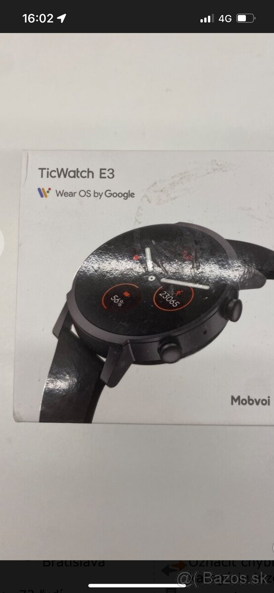 Ponúkam smart hodinky TicWatch E3