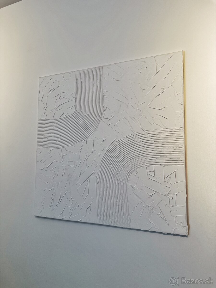 Moderný 3D obraz zo stierky na plátne — 80 x 80 cm