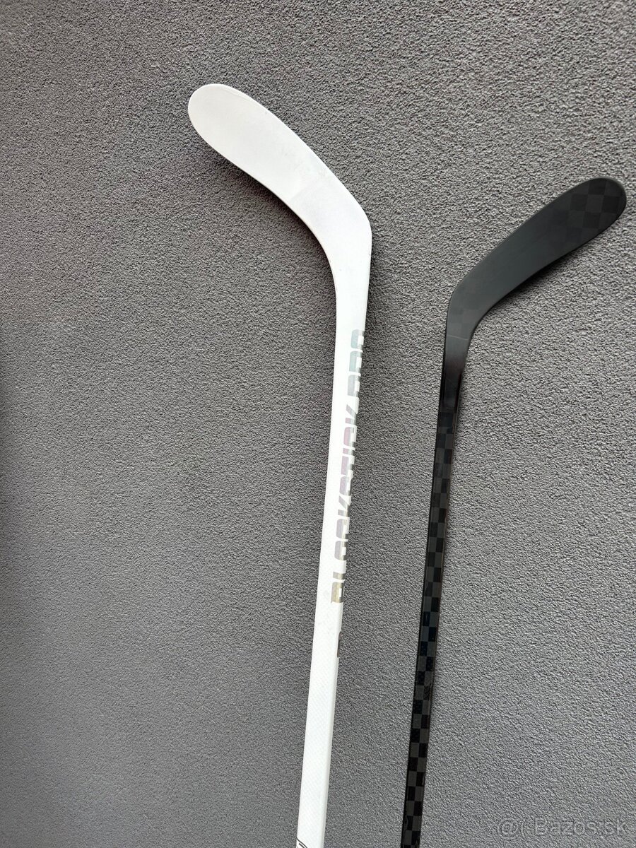 Hokejka BLACKSTICK PRO biela , custom čierna juniorská