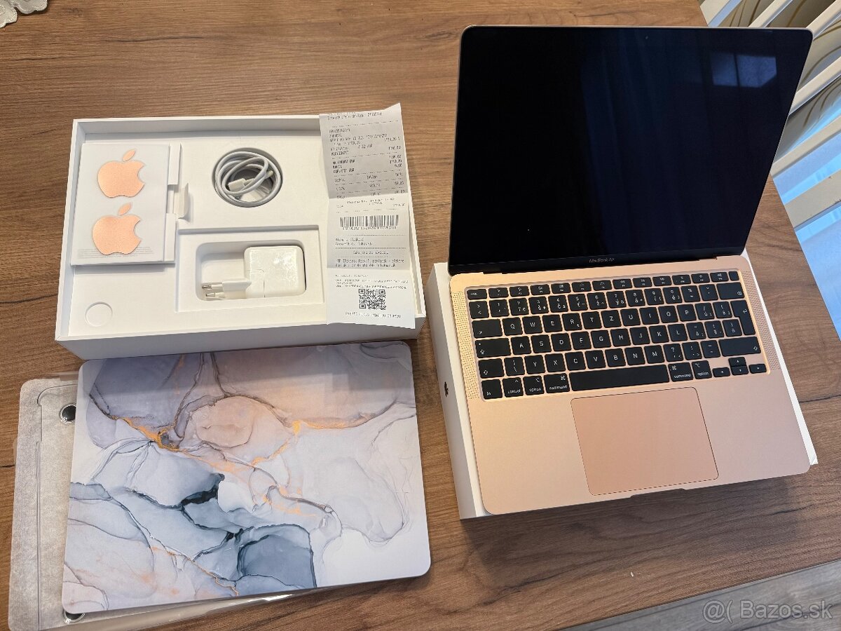 MacBook Air 13” Retina 2020 Rosegold - komplet príslušenstvo