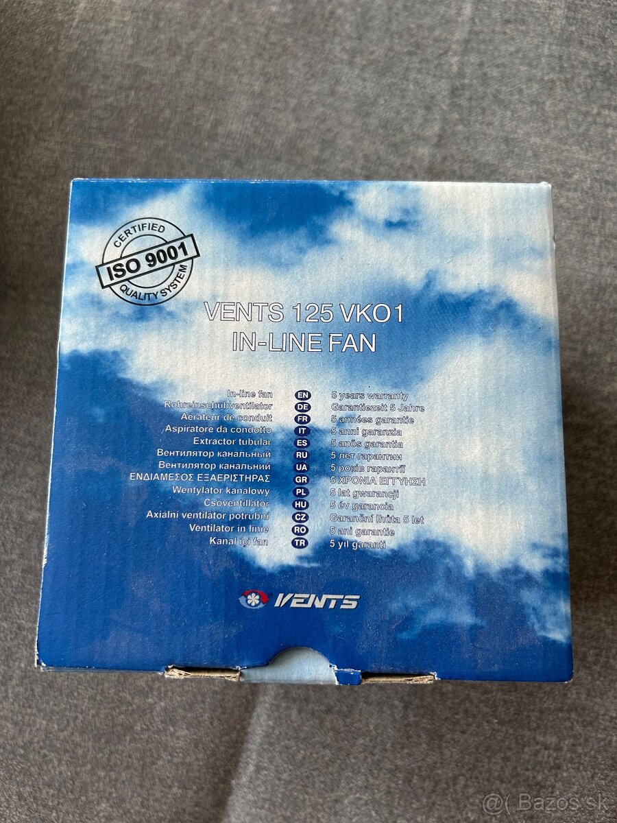 Axiálny ventilátor VENTS 125