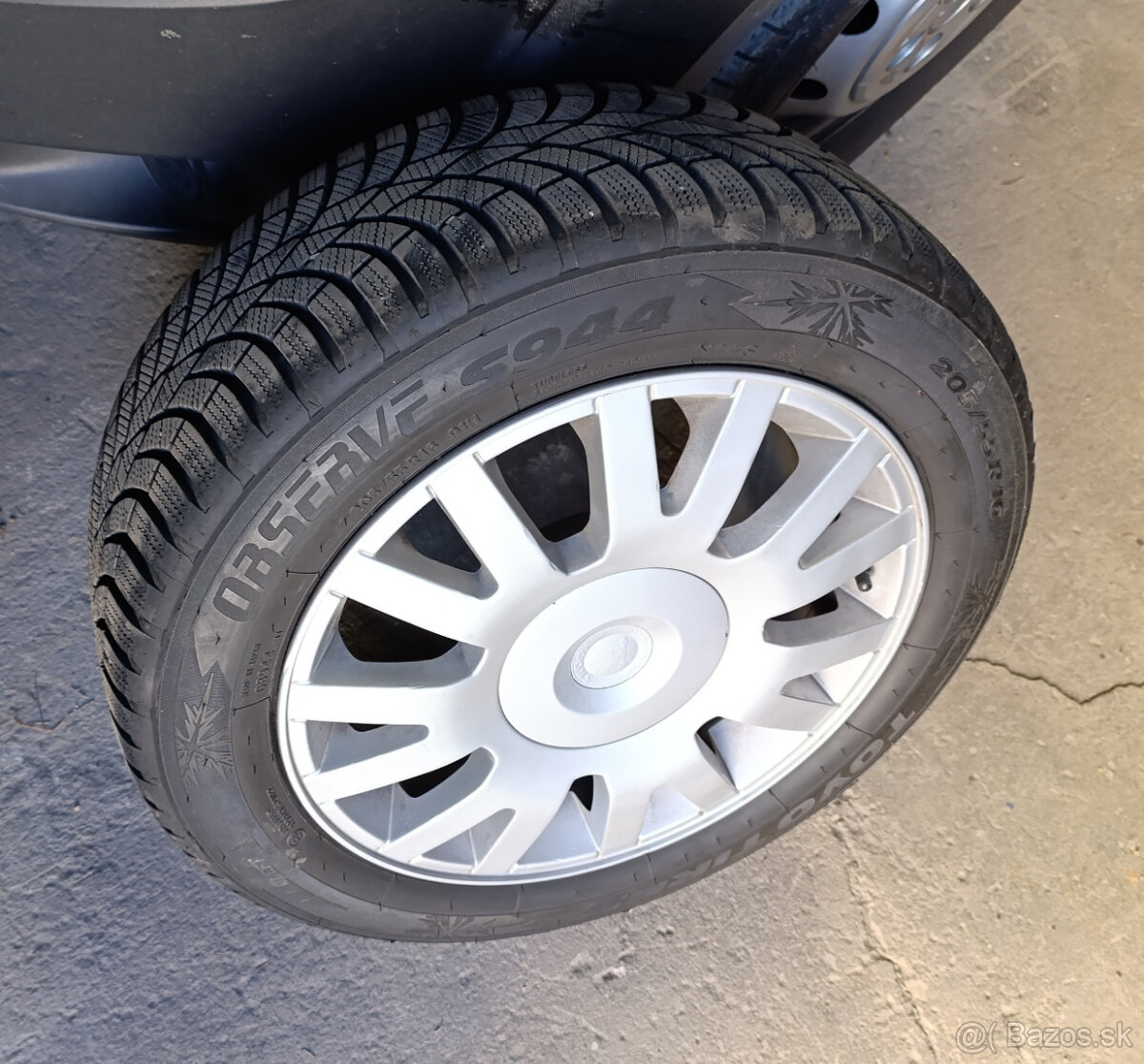 Predám zimné pneu 205/55 R16 + elektróny 5x112 R16 Škoda,VW.