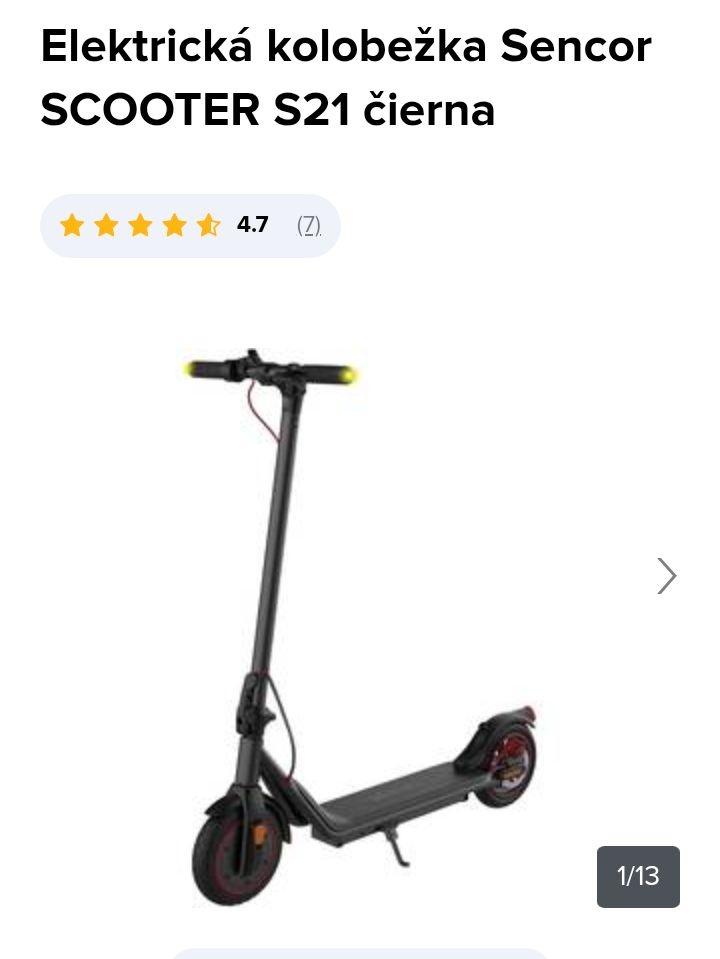 Elektrická kolobežka senkor s21