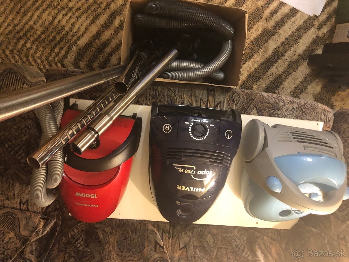 Predám tieto 3 ks kompletné funkčné a výkonné vysávače