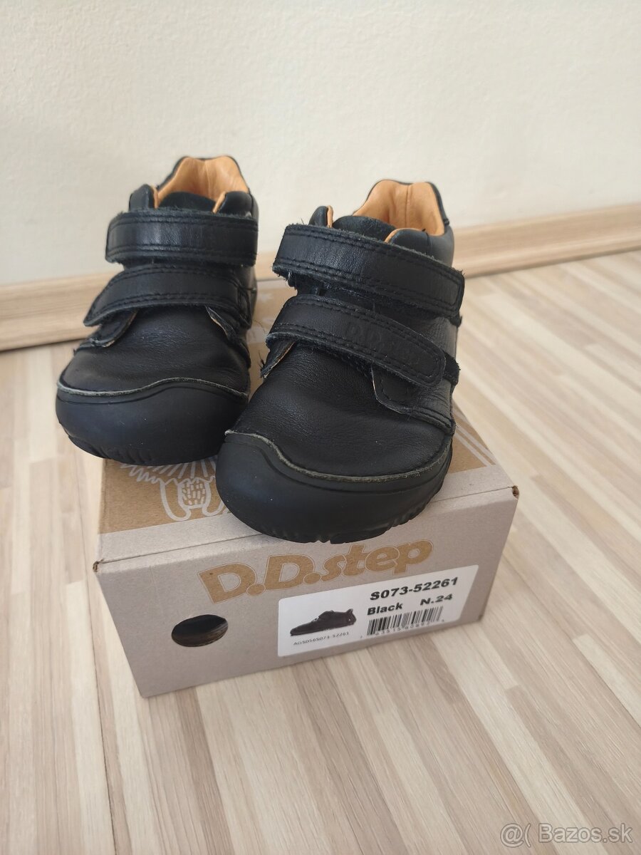 Detské kožené barefoot topánky D.D.STEP
