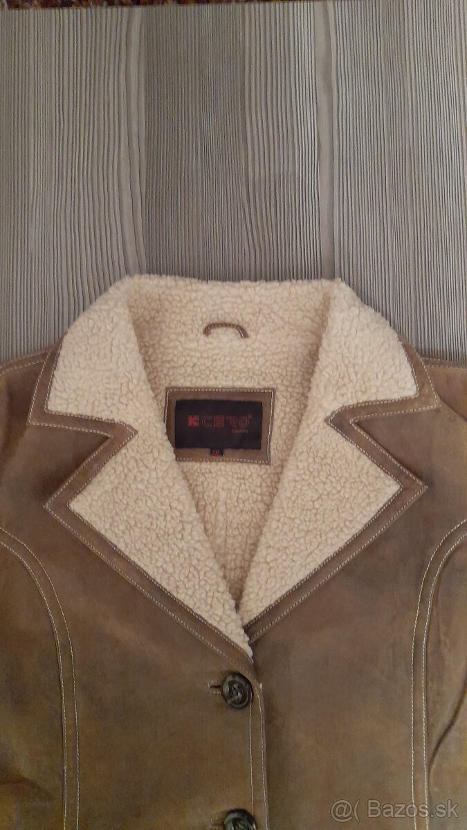 Dámske kožené sako 2XL