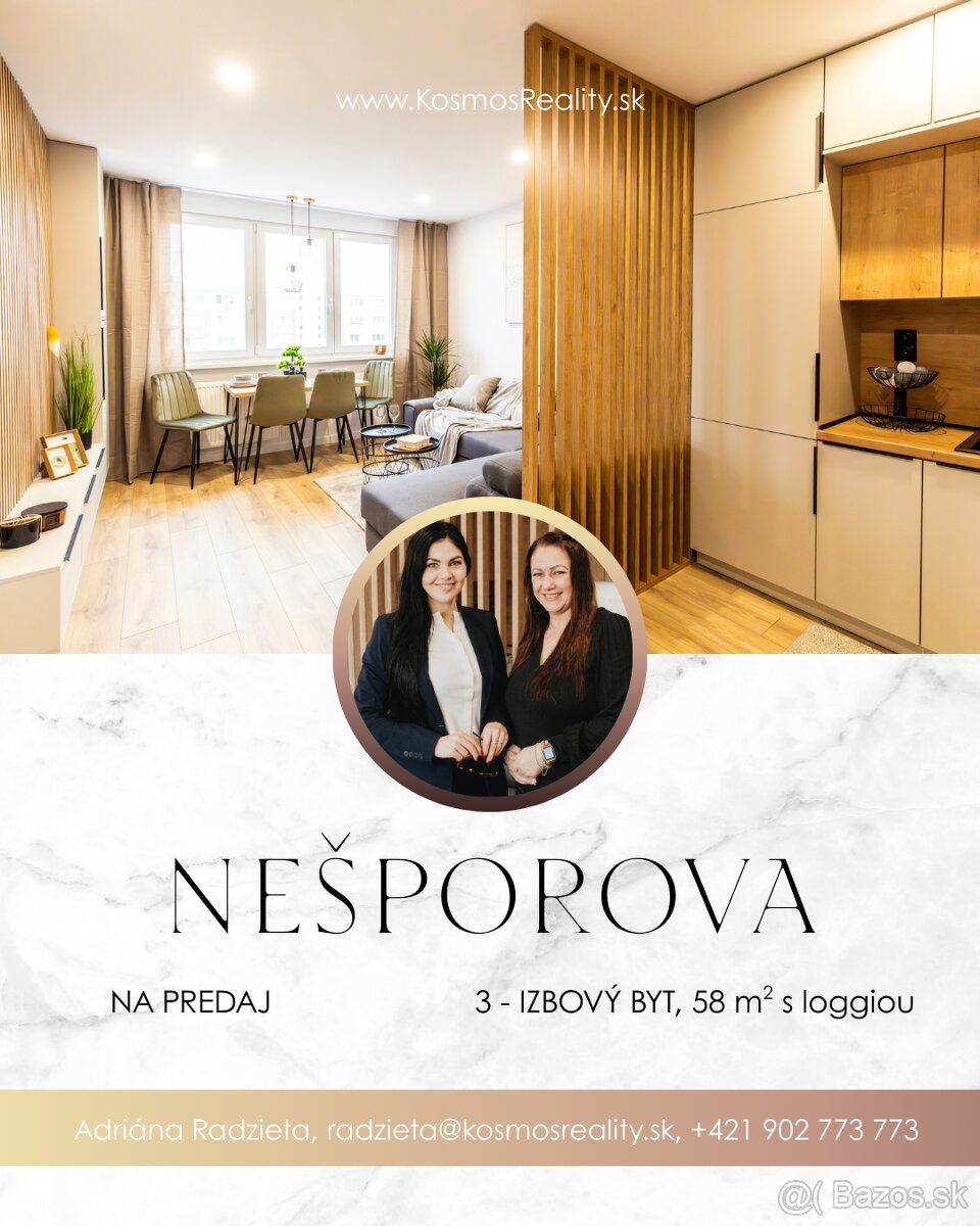 Na predaj 3i byt Košice Tersa Nešporova ulica