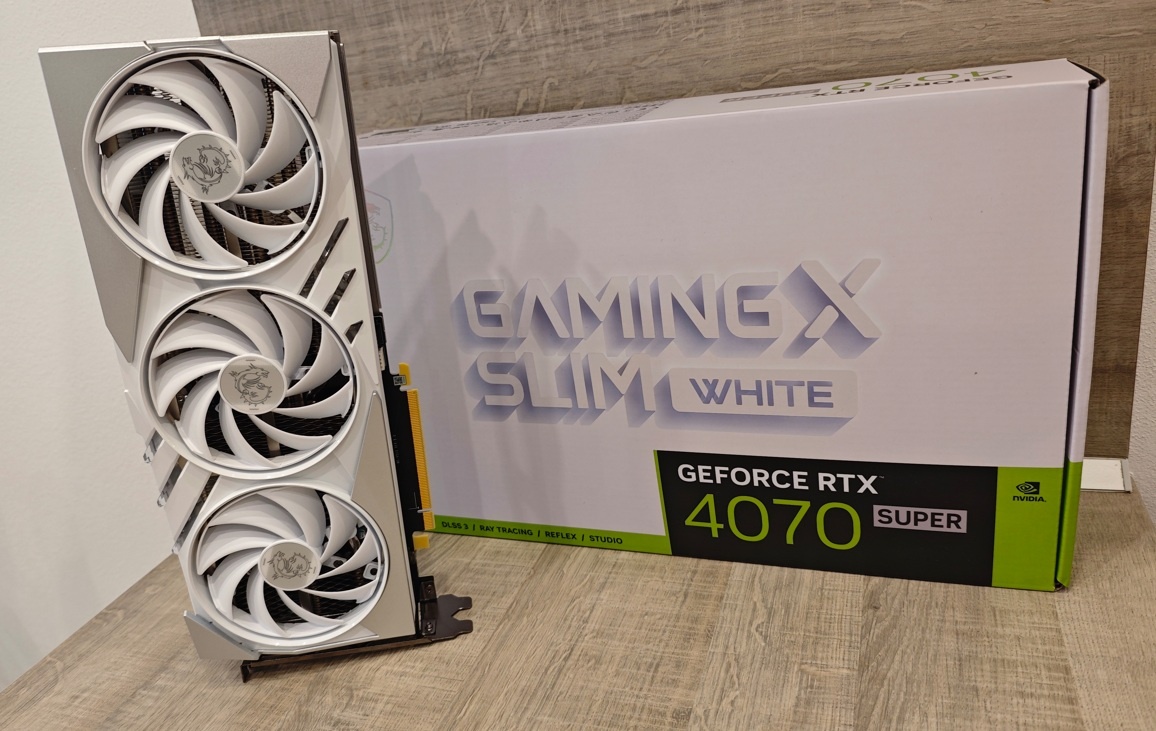 MSI GeForce RTX 4070 SUPER GAMING X SLIM WHITE