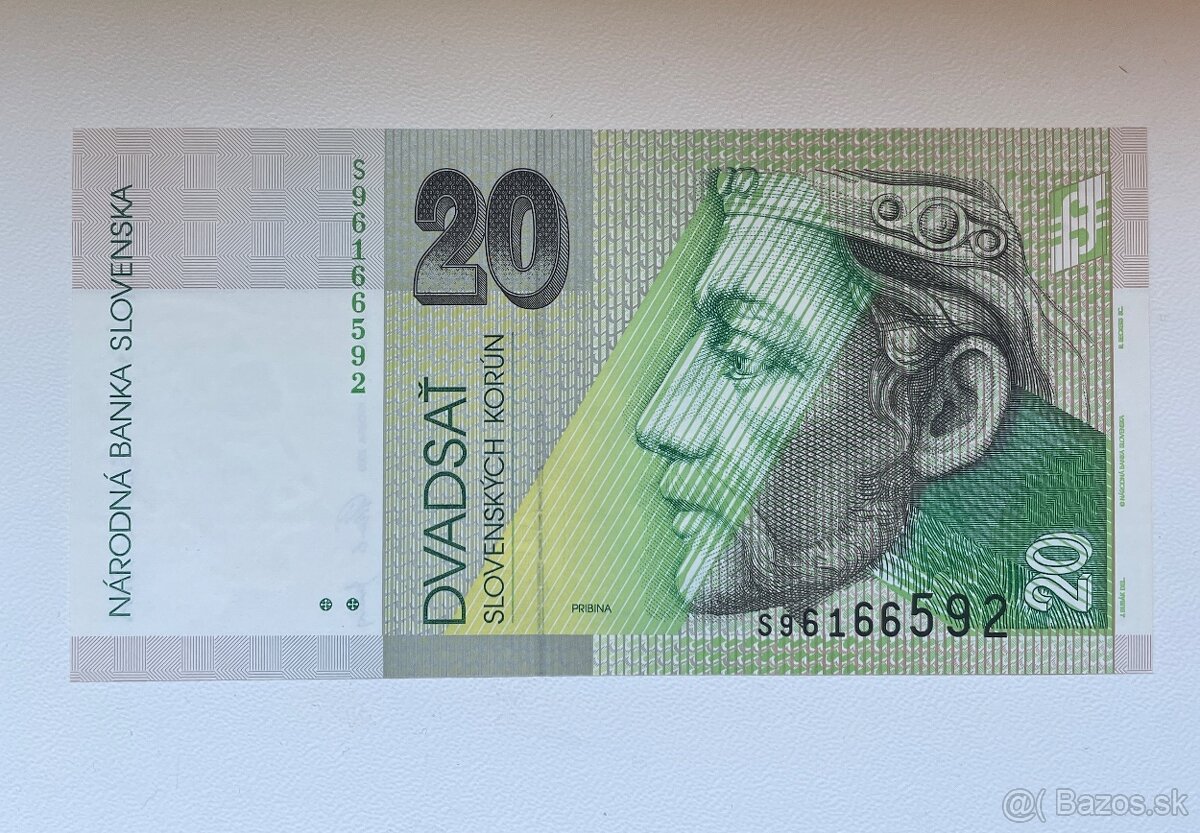 20 slovenských korun UNC