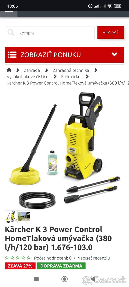 Vapka Karcher k3 power control