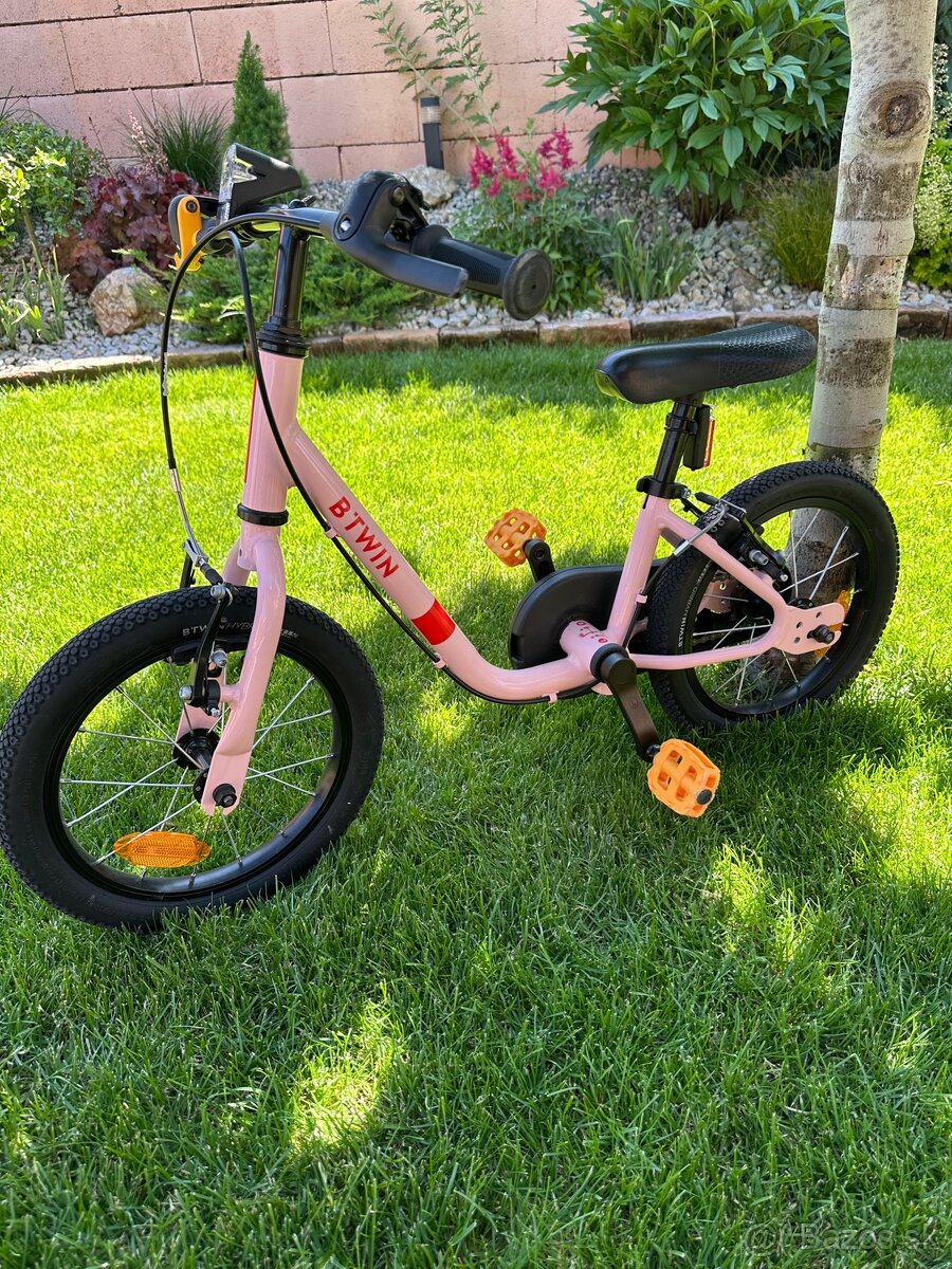 Btwin bicykel/odražadlo 2v1 (velkosť 14)
