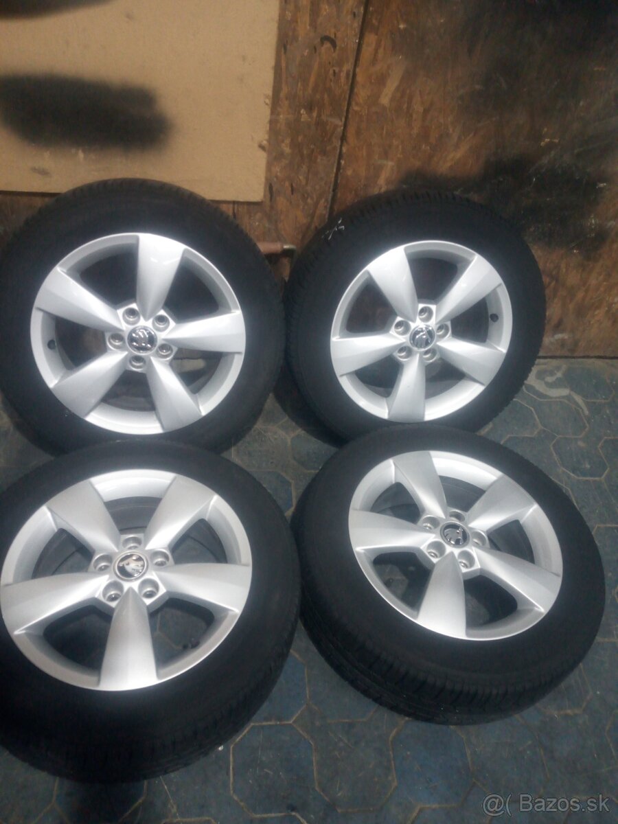Predám sadu hliníkových kolies ŠKODA R15