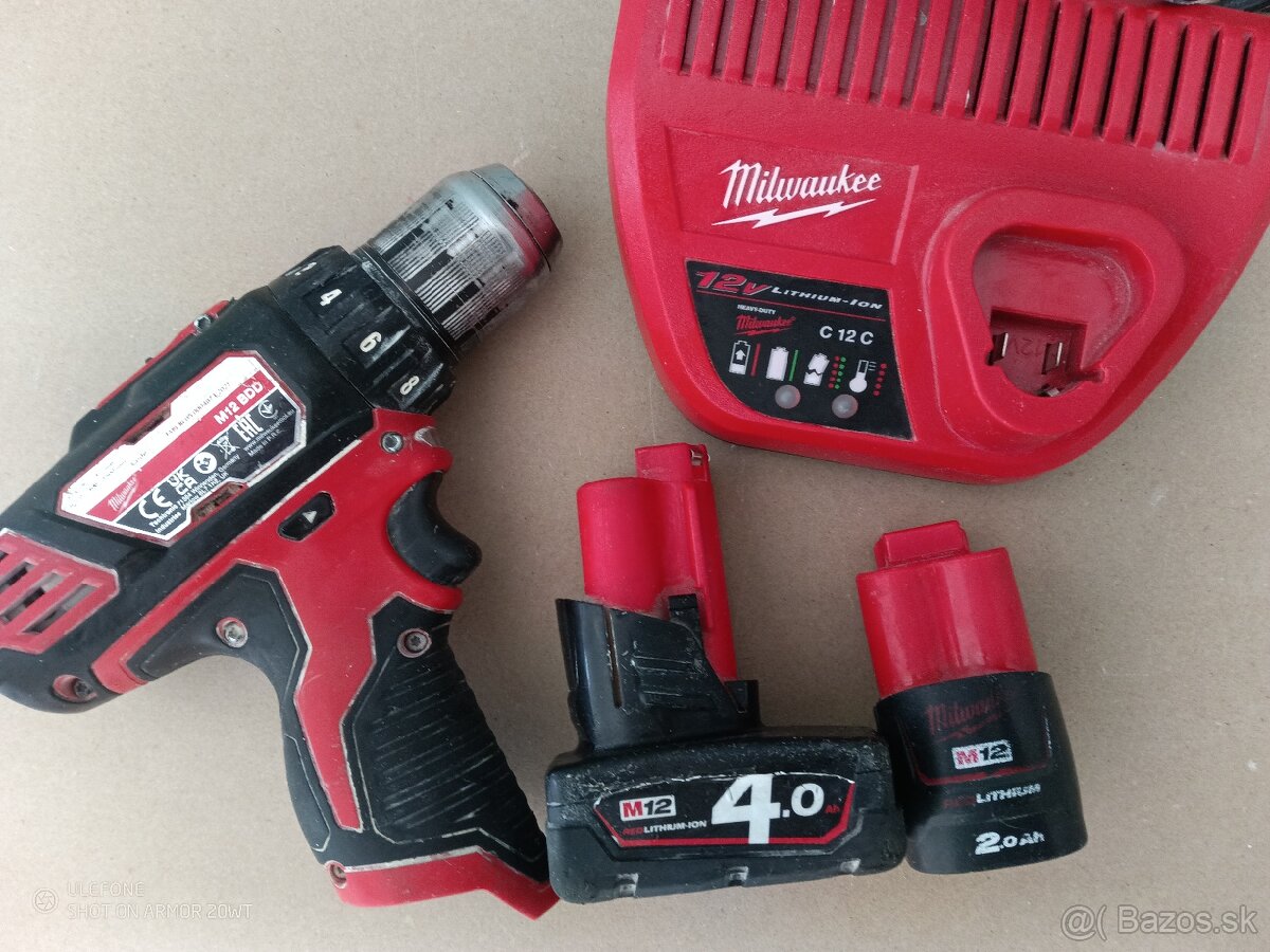 Milwaukee M12 BDD aku