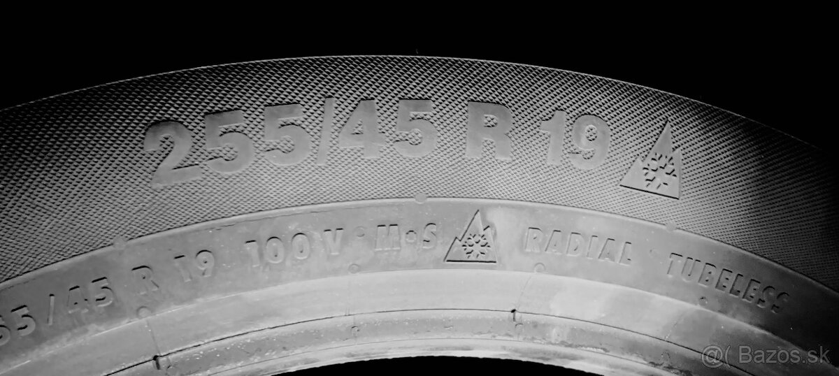 Zimné Continental 255/45 R19 100V M+S