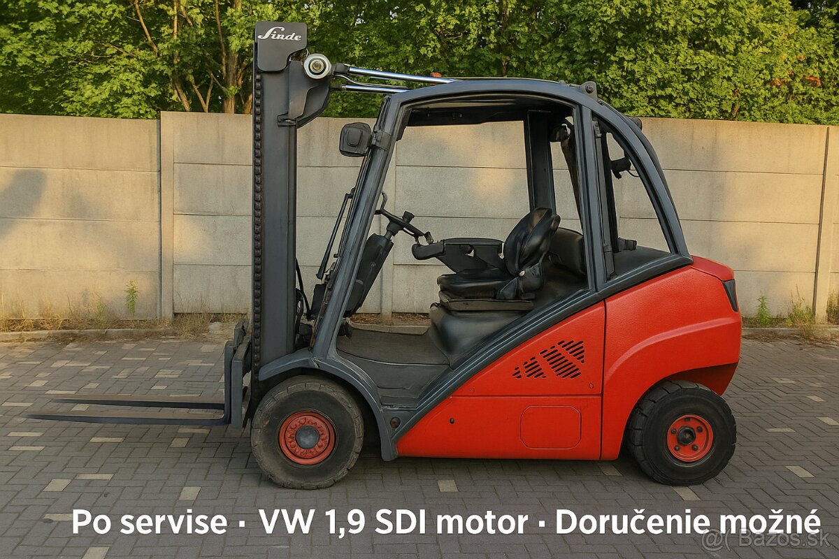 Linde H25D – VW 1.9 SDI, diesel 2.5t po servise