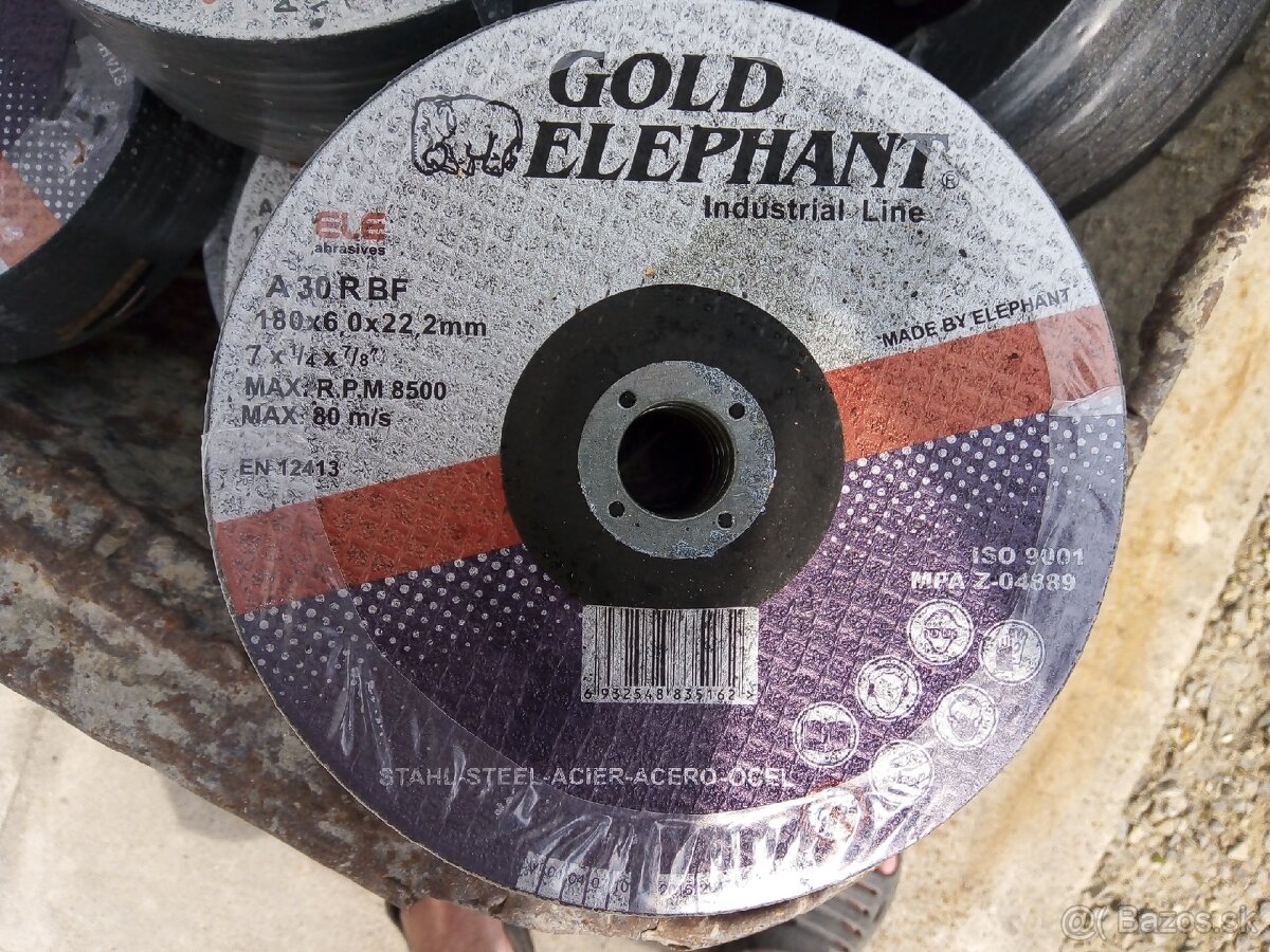 Predám brúsne kotúče na železo 180 priemer