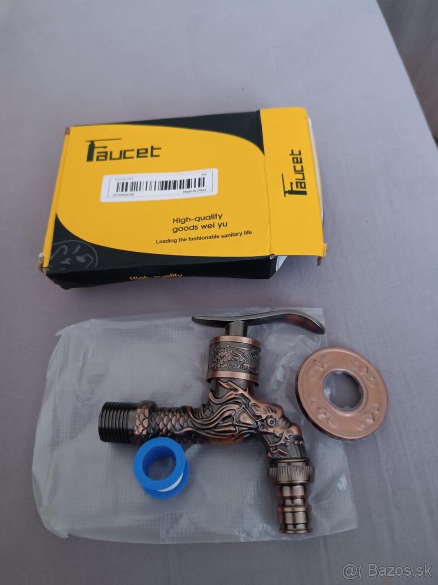 vodovodný kohútik so vzorom draka