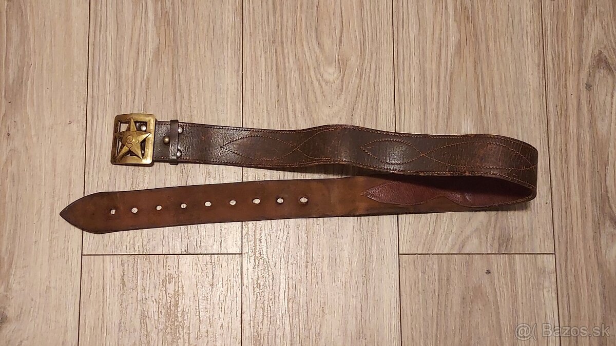 Opasok. Dôstojník. Armáda. ZSSR. Rusko. originál. koža.