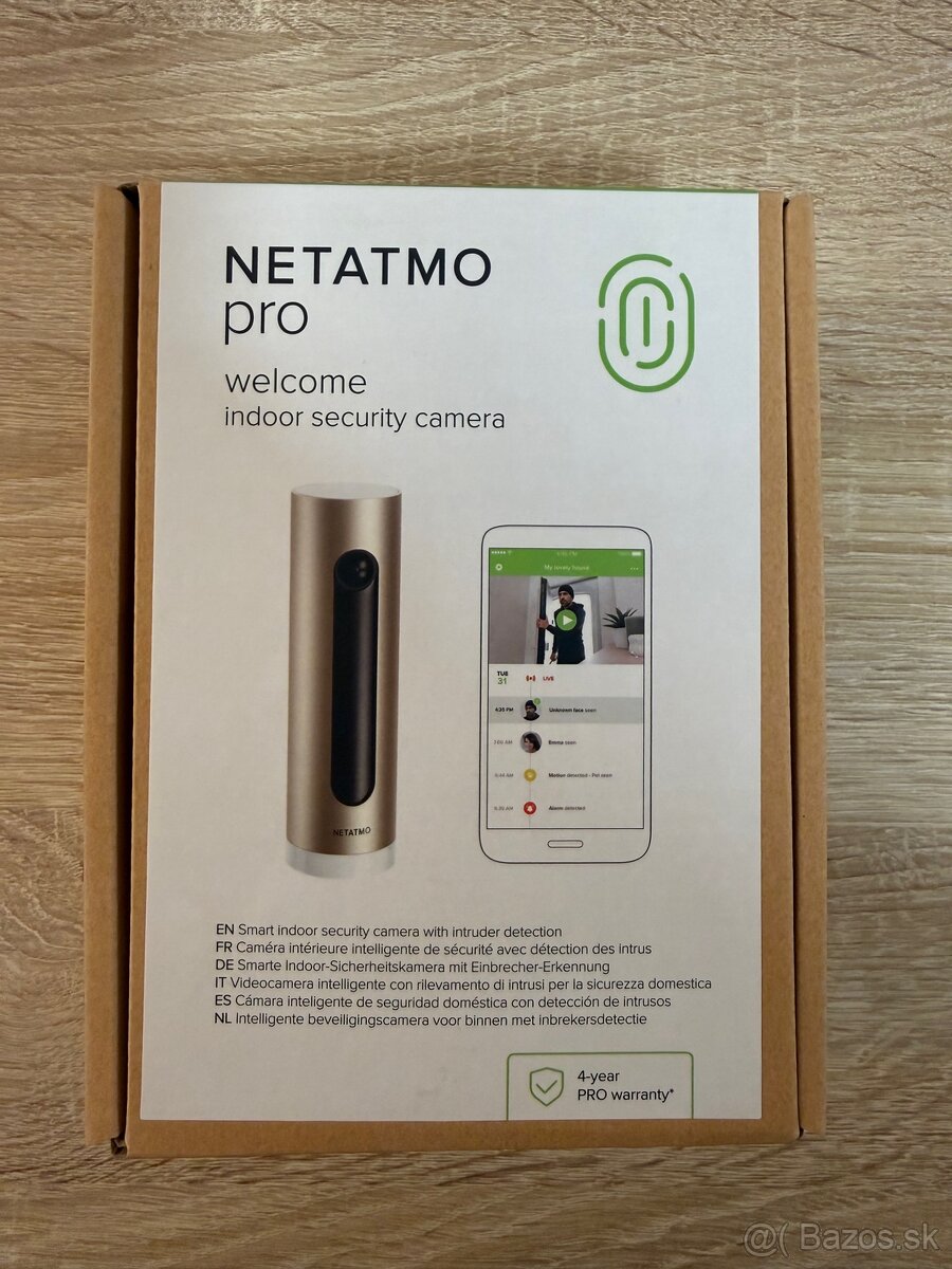 Netatmo pro Welcome indoor security camera