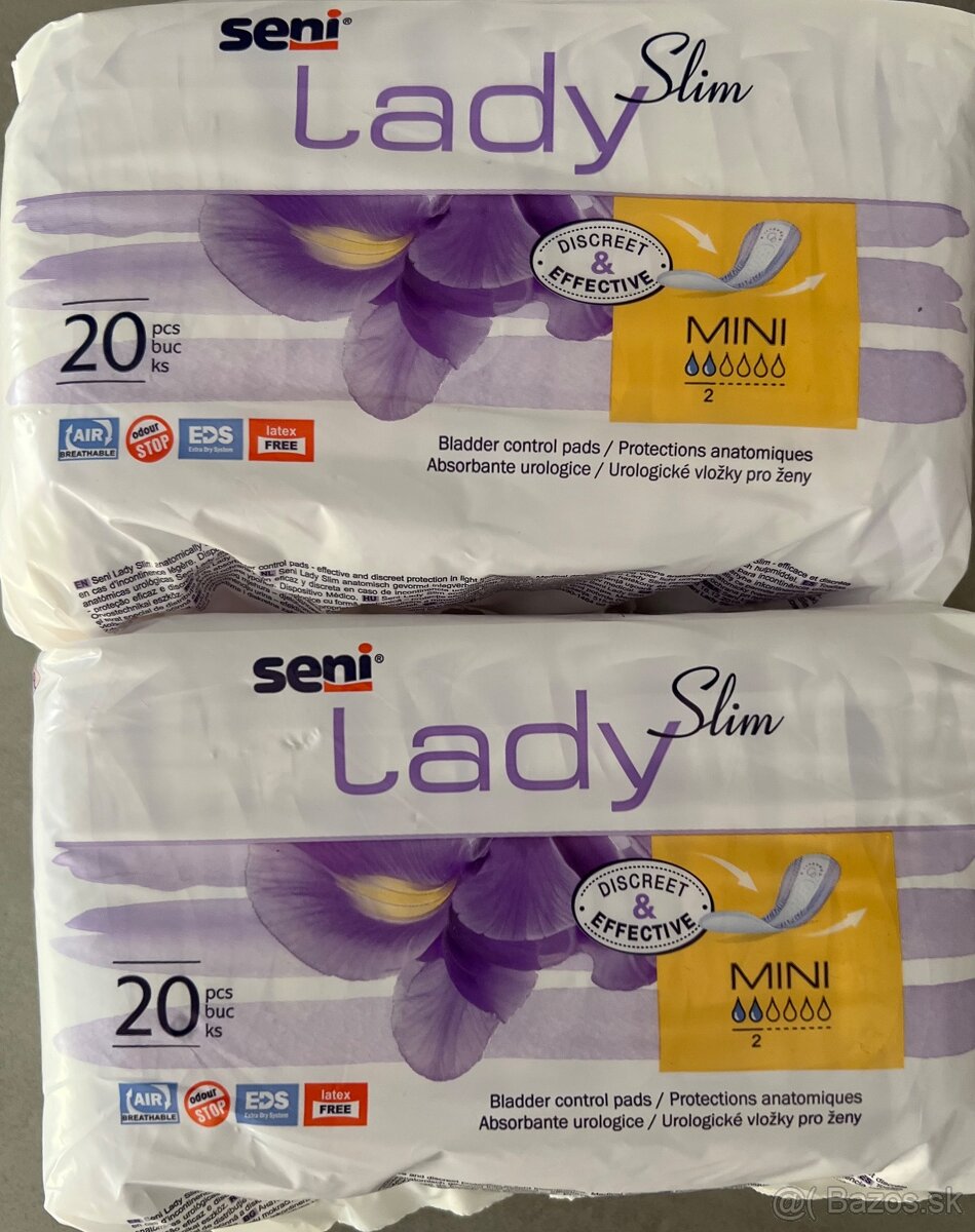 Urologické, inkontinenčné vložky