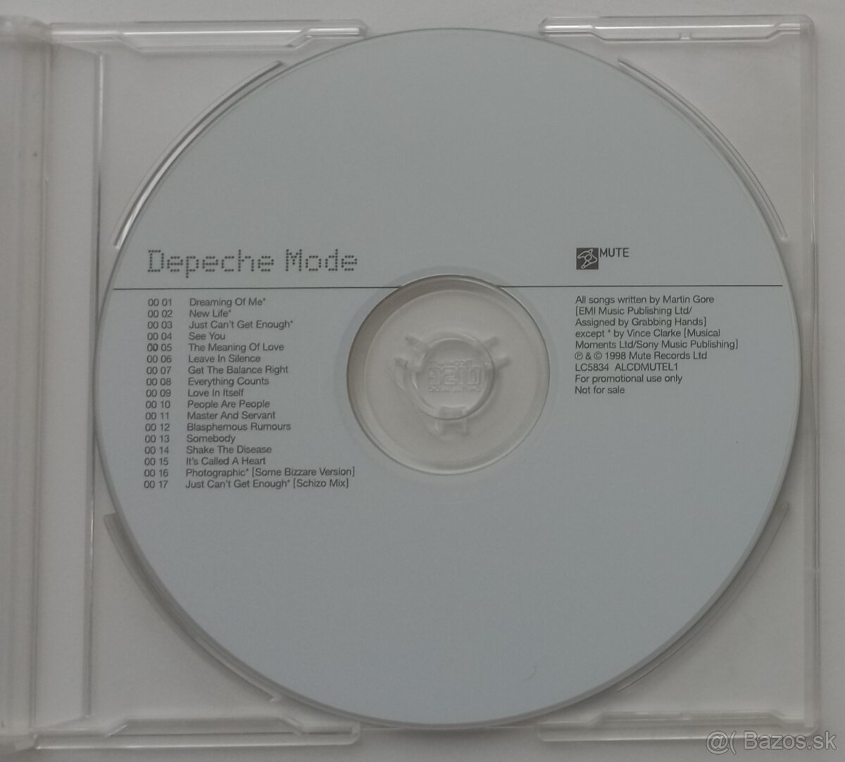 Depeche Mode UK CD Promo The Singles 81-85