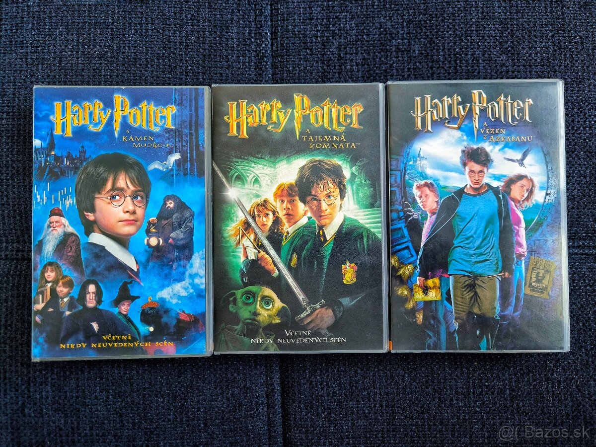 VHS kazety Harry Potter