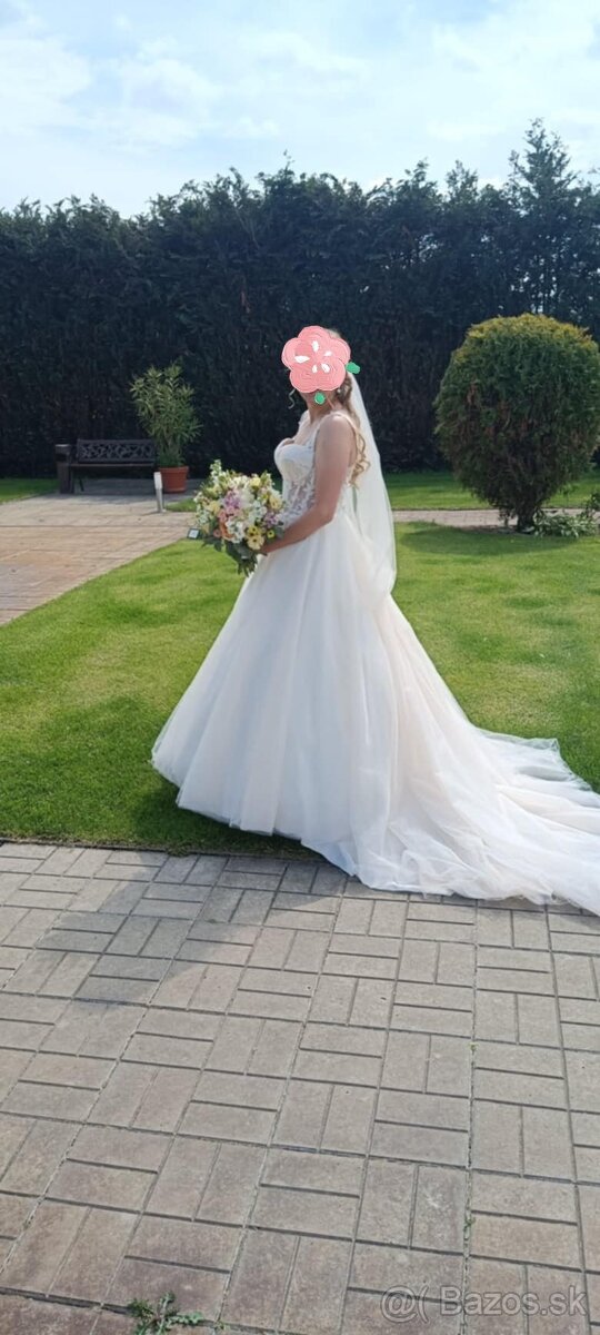 Svadobné šaty M Eva Mária farba Ivory