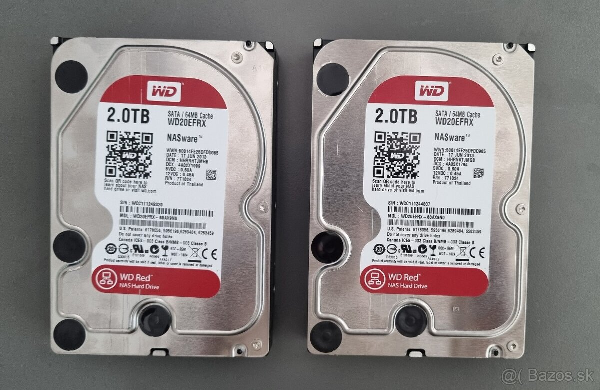 2x hard disk HDD| WD RED NAS 2TB