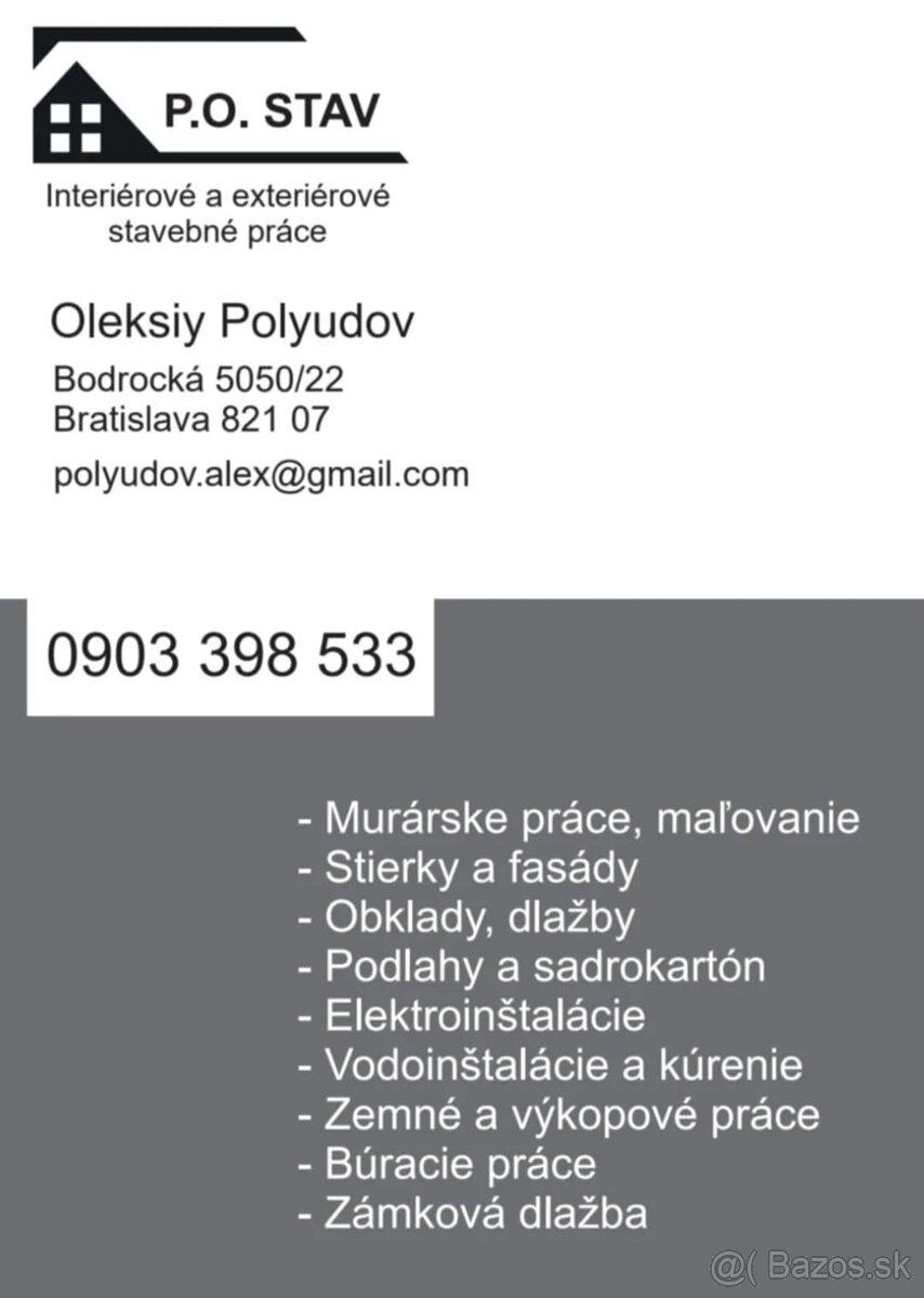 Rekonštrukcie bytov a stavanie rodinných domov