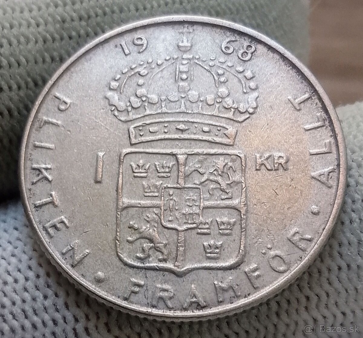 Strieborné mince Švédska.