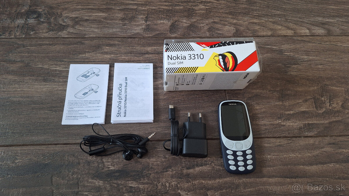 NOKIA 3310 DUAL SIM, FM Rádio, Bluetooth