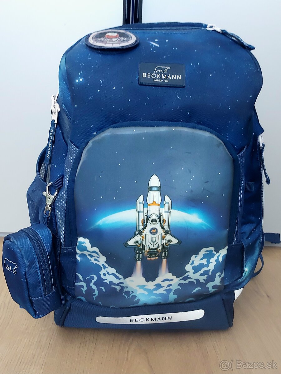 Školská taška BECKMANN AIR FLX Space mission + peračník