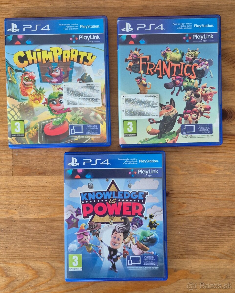 Knowledge is power + Chimparty + Frantics CZ PS4