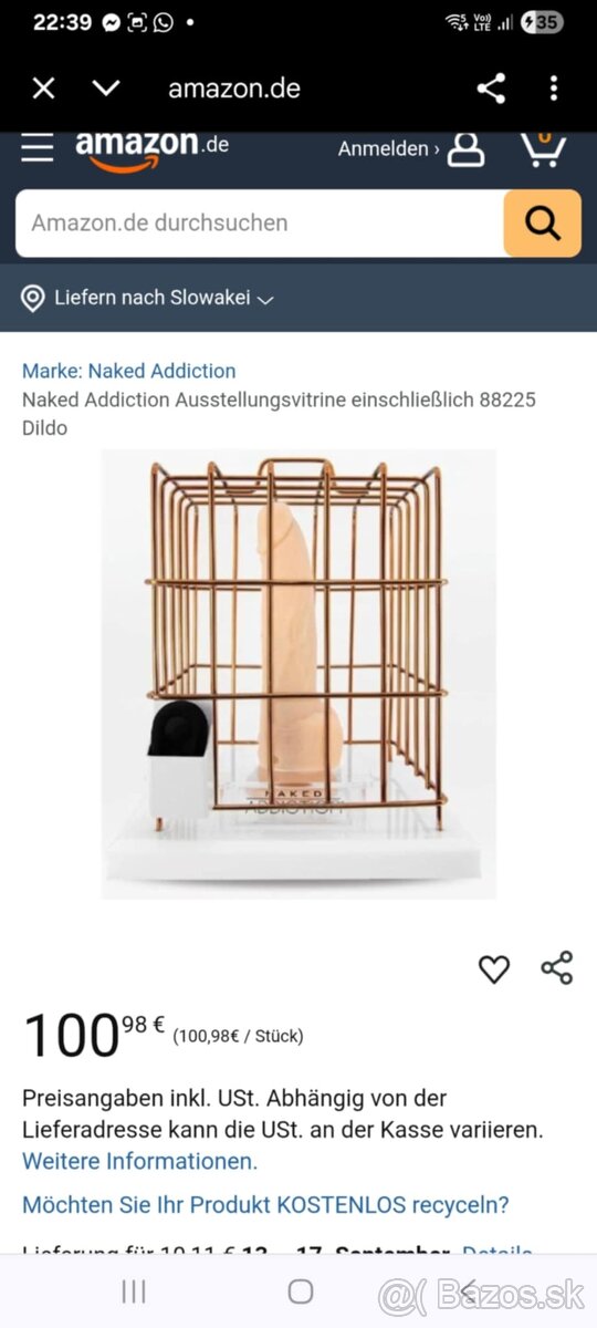 Erotická pomôcka/vibrátor