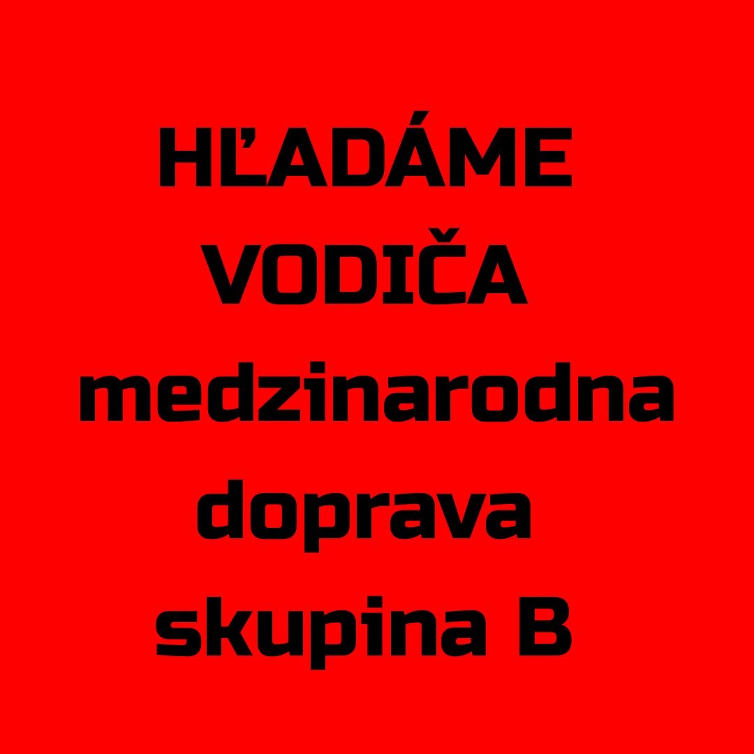 Vodič medzinárodnej dopravy – sk. B