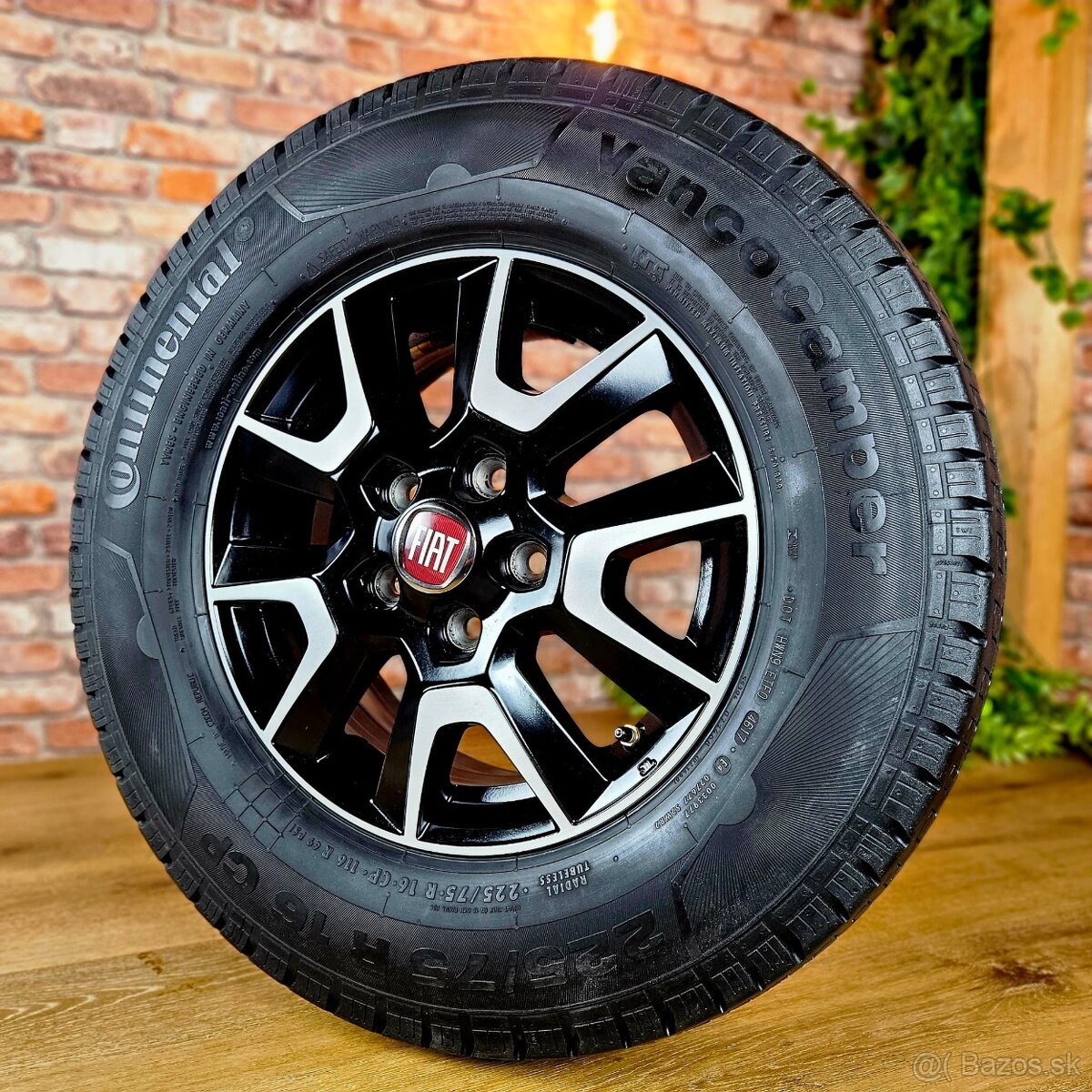 Alu R16 5x118 orig. FIAT DUCATO+ letné pneu 235/65R16C