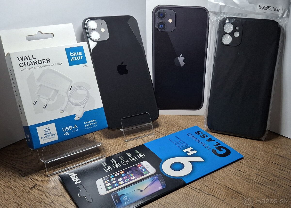 Iphone 11 Black 64GB, používaný,NOVÝ DISPLEJ,NOVÁ BAT..100%