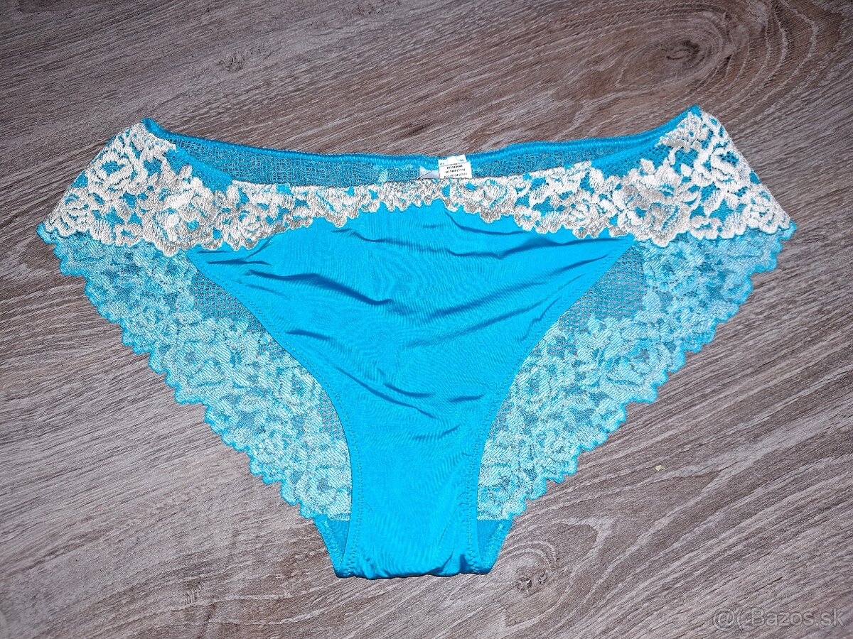 Modre cipkovane nohavicky intimissimi velkost M