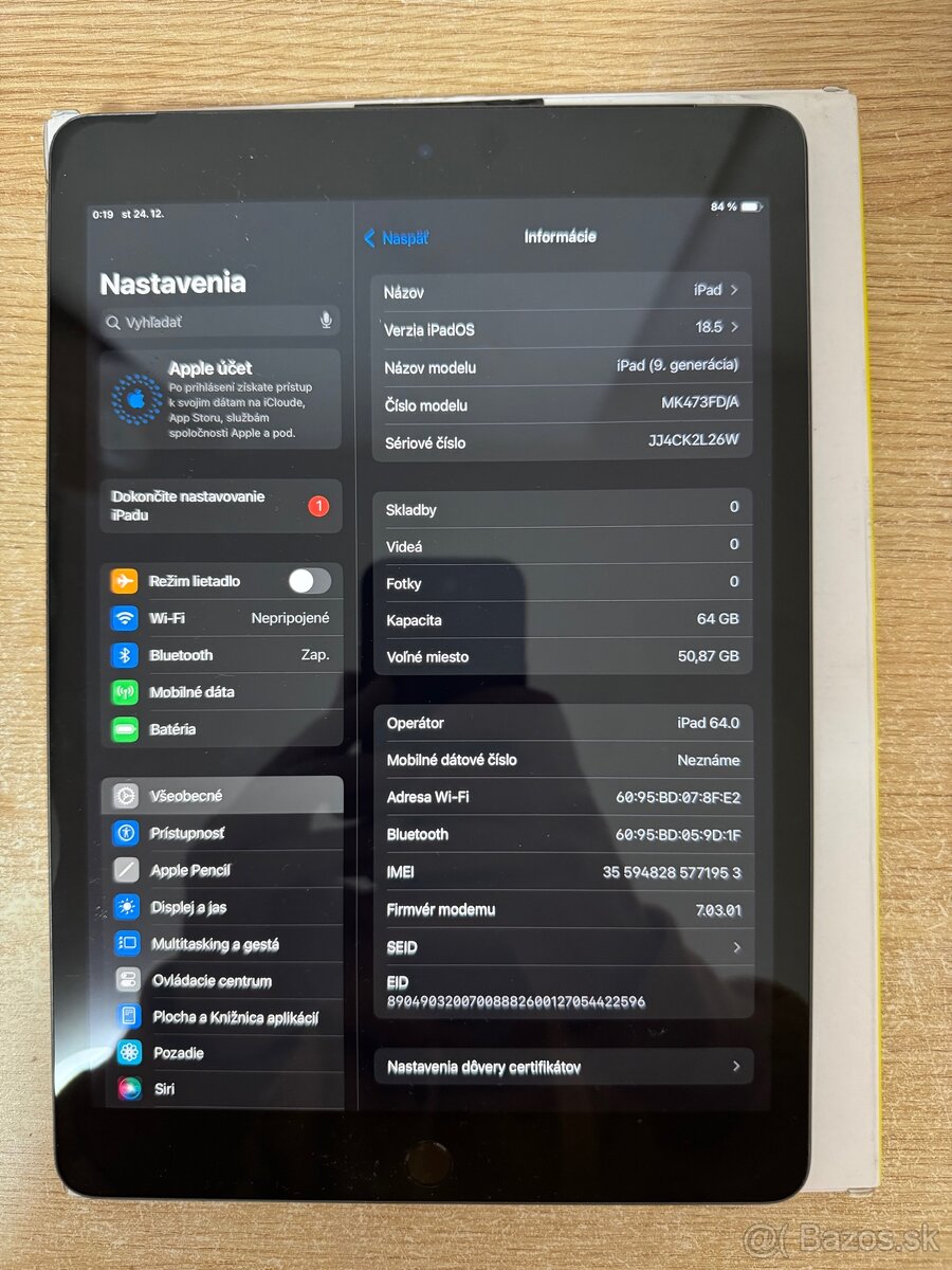 Apple iPad 9. gen 64 GB, Space Gray (Wi-Fi + Cellular)